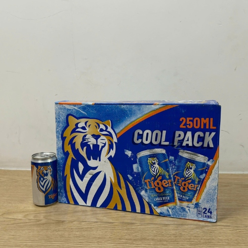 Thùng 24 lon bia Tiger nâu lon 250ml