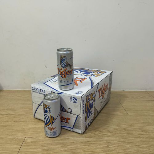Thùng 24 lon bia Tiger Bạc lon cao 330ml