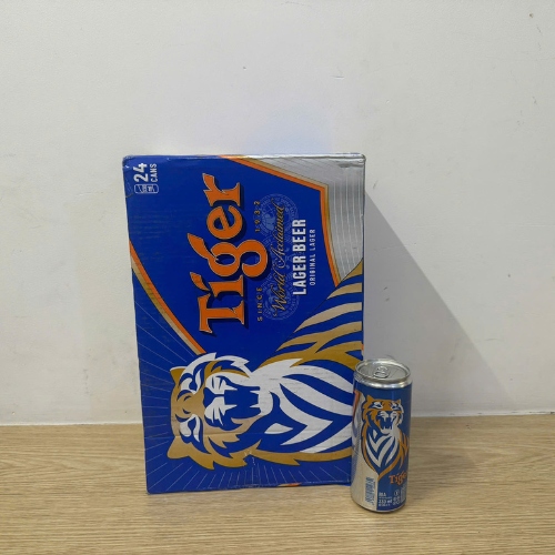 Thùng 24 lon bia Tiger Nâu lon cao 330ml