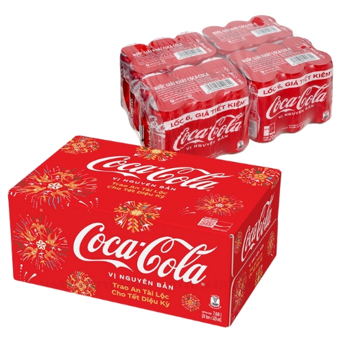 Thùng 24 lon nước ngọt Coca Cola 320ml