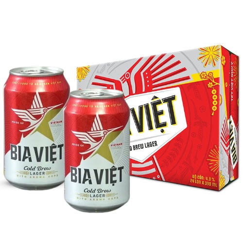 Thùng Bia Việt 330ml 24 lon