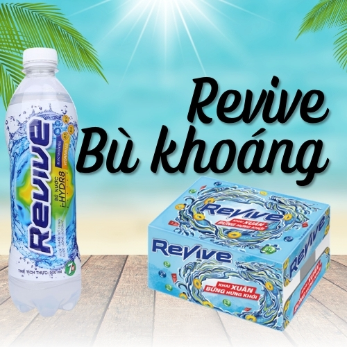 Thùng nước Revive muối khoáng 500ml 24 chai
