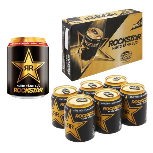 Thùng nước tăng lực Rockstar 250ml 24 lon