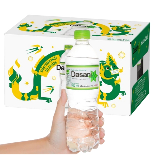 Thùng nước tinh khiết Dasani 510ml 24 chai