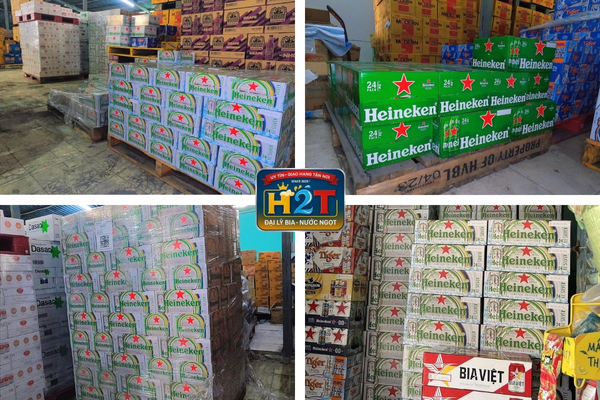 Đại lý bia Heineken H2T – Giá tốt, Giao tận nơi
