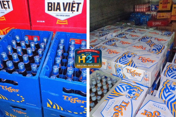 Các sản phẩm bia Tiger hiện có tại đại lý H2T