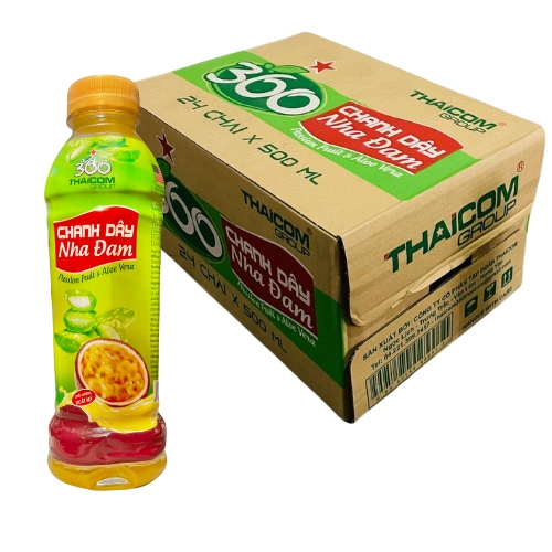 Thùng nước chanh dây nha đam 500ml 24 chai