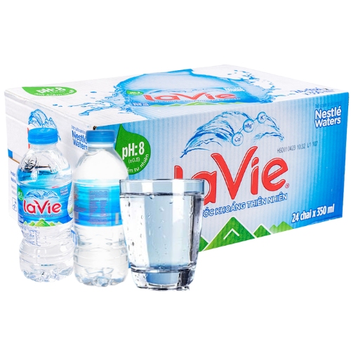 Thùng nước khoáng lavie 350ml 24 chai