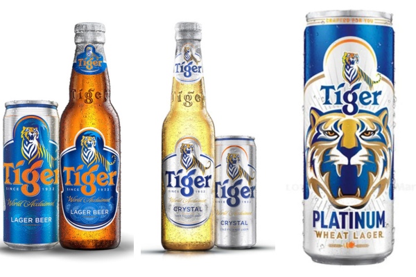 Các loại bia tiger hiện nay