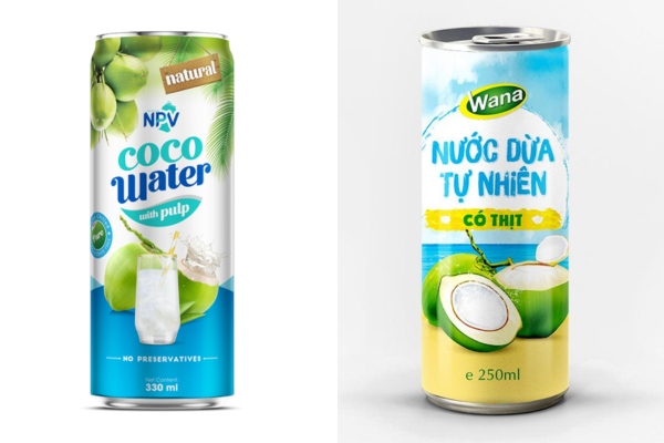 Nước dừa đóng lon Nước dừa đóng lon