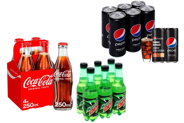Các loại nước ngọt có gas